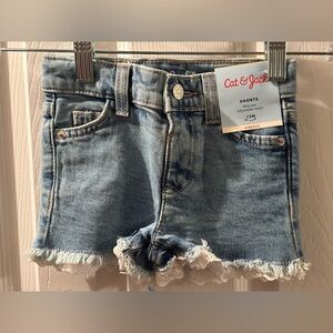 Cat & Jack Kids Size 12 months Light Blue Jean Shorts